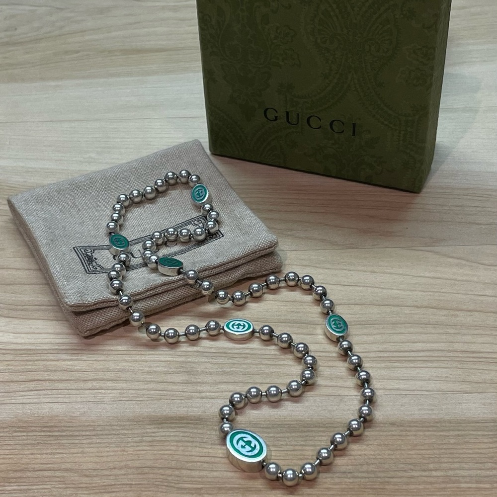 GUCCI BALL CHAIN NECKLACE